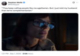 A "tweet":https://knowyourmeme.com/memes/sites/twitter-x using the image of Jessica Chastain looking at a computer from the upcoming Apple TV+ show _The Savant_.