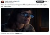 A "tweet":https://knowyourmeme.com/memes/sites/twitter-x using the image of Jessica Chastain looking at a computer from the upcoming Apple TV+ show _The Savant_.