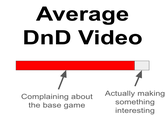 Average DnD Video Complaining about the base game Actually making something interesting