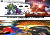 jamesgunn > Superman 14 min Man of Tomorrow. In theatres July 9, 2027 Godzilla y Superman en el cine: JIM LEE 2025 Sinc 3 ла GODZILLA KONG @mr_goji54 secuela siuuuu-cu 243 G D suptrama de Godzilla y Superman en los comics: momozóś omozoś 100,000 TH NGH.