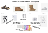 KEN Summer Shoes White Girls Wear starterpack 1 Fall Winter Spring Nike Socks Nike Socks SO MUCH F Nike Socks NIKE SOCKS Nike Socks