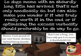 Le doge meme with an absurdly long title has arrived, that's not only needlessly So, but can also make you wonder if it was truly really worth it in the end, or if optimizing the excess verbosity Should preferably be da way to go. Mama, I am proud of our new horse-donkey hybrid being family! That's not a brag, son. Tata only got it to name it BartholoMULE.