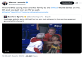CEO of the Camping World Marcus Lemonis tweeted, "I’ll send this young man and his family to the @MLB
 World Series on me. Oh and you just won an RV as well," in response to the video of "Phillies Karen," who went viral for arguing over a homerun baseball and taking it from a young fan at the Phillies vs Marlins game in September 2025. 
