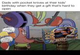 Dads with pocket knives at their kids' birthday when they get a gift that's hard to open evan 162 w/evan_lolz Happy Dirthday! Happy Birthday OFF ROAD NO PR 2.4 RUBBER TIRES 1:18 scale RECHARGEAB Remote Control MOTORS RC BEAST FAST THRILLING AND SMOOTH CONTROL 15 SMPNCIAR
