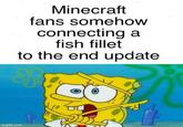 imgp.com Minecraft fans somehow connecting a fish fillet to the end update