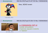 Anonymous 08/26/25(Tue)15:47:55 No.150060656 Sex, SEXO even 134 KB JPG Anonymous 20 KB JPG 08/26/25(Tue)15:50:13 No.150060664 >>150060656 (OP) # >wide shoulders >narrow square waists >>"SEXO"