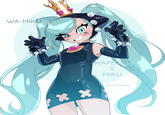 WA-MIKIU! ESS WAPEACH Х MIKU @TALENTLESSHUMAN