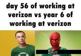 day 56 of working at verizon vs year 6 of working at verizon skin