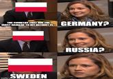THE COUNTRY THAT DID THE MOST DAMAGE TO MY NATIONT IS... GERMANY? ....SWEDEN imgflip.com RUSSIA?