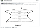 A "quote-tweet":https://knowyourmeme.com/memes/quote-retweets-qrts of "Donald Trump's":https://knowyourmeme.com/memes/people/donald-trump alleged drawing in Jeffrey Epstein's 50th birthday book in 2003.