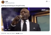 nick @Framesofnick putting something on the grill today || GIF ALT 2:59 PM Sep 10, 2025 24.8K Views SPORTSNET