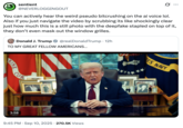A "quote-tweet":https://knowyourmeme.com/memes/quote-retweets-qrts expressing an accusation that "U.S.":https://knowyourmeme.com/memes/cultures/united-states-of-america President "Donald Trump":https://knowyourmeme.com/memes/people/donald-trump and his team released an "AI-generated video":https://knowyourmeme.com/memes/cultures/ai-video as the eulogy to "Charlie Kirk":https://knowyourmeme.com/memes/people/charlie-kirk.