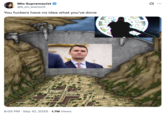 A "tweet":https://knowyourmeme.com/memes/sites/twitter-x threatening people over the death of "Charlie Kirk":https://knowyourmeme.com/memes/people/charlie-kirk, using the "Dam Edits":https://knowyourmeme.com/memes/dam-edits format, showing a shadowed soldier with the "Black Sun" emblem behind him.