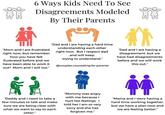 6 Ways Kids Need To See Disagreements Modeled By Their Parents "Mom and I are frustrated right now, but remember how you have felt frustrated before and we have been able to work it out? Mom and I will too." "Dad and I are having a hard time understanding each other right now. But I respect dad and will keep trying to understand." @couples.counseling.for.parents "Dad and I are having a disagreement, but we have had disagreements before and we will work this out." "Daddy and I need to take a few minutes to talk and make sure we are being clear with what we want to say to each other." "Mommy was angry with me because I hurt her feelings. I told her I am so very sorry and she has forgiven me." "Mama and I were having a hard time working together, but we have a plan now and we are feeling better."
