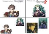 Hello sothis from FIRE EMBLEM Hello rex from Xenoblade Chronicles