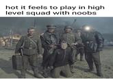 hot it feels to play in high level squad with noobs லை
