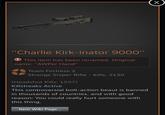 "Charlie Kirk-inator 9000" This item has been renamed. Original name: "AWPer Hand" Team Fortress 2 Strange Sniper Rifle - Kills: 2130 (Headshot Kills: 1557) Killstreaks Active This controversial bolt-action beaut is banned in thousands of countries, and with good reason: You could really hurt someone with this thing. Item Wiki Page... X