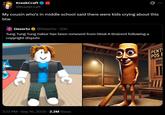 KreekCraft @KreekCraft 0 My cousin who's in middle school said there were kids crying about this btw Dexerto @Dexerto ⚫ 20h Tung Tung Tung Sahur has been removed from Steal A Brainrot following a copyright dispute 7:23 PM · Sep 16, 2025 2.2M Views PENT POS F