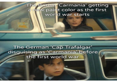 u/Khantlerpartesar The British Carmania' getting a new paint color as the first world war starts The German 'Cap Trafalgar' disguising as 'Carmania' before the first world war