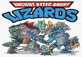 ANCIENT AZTEC ANGRY LIZARDS Sabent PR