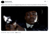 A "tweet":https://knowyourmeme.com/memes/sites/twitter-x about "Jimmy Kimmel":https://knowyourmeme.com/memes/people/jimmy-kimmel being pulled indefinitely from ABC in September 2025, following his comments about the "death of Charlie Kirk":https://knowyourmeme.com/memes/events/charlie-kirk-shooting-at-utah-valley-university and about the suspected shooter, "Tyler Robinson":https://knowyourmeme.com/memes/people/tyler-robinson-suspected-charlie-kirk-shooter.