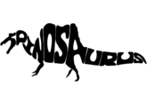 X user @BowserTGTurtl3 posted a calligram of the word "Spinosaurus" in the shape of a dinosaur.