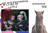 evil and intimidating LESBIAN COUPLE imgrip.com art by lexsnotdead awesome › horse