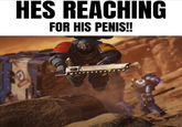 HES REACHING FOR HIS PENIS!!
