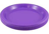 An image of a stack of purple plates. Used in the NicheTok purple plate meme.