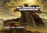 MY JANKED-UP HOMEBREW LEVEL 20+ PARTY imgflip.com