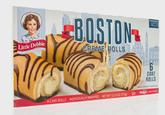 Little Debbie BOSTON CREME ROLLS 6 CAKE ROLLS PRODUCT AND TO SHOW DETAL 6 CAKE ROLLS INDIVIDUALLY WRAPPED NET WT 13.13 OZ (373g) To