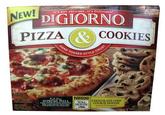 NEW! IT'S NOT DELIVERY. IT'S DIGIORNO DIGIORNO PIZZA & COOKIES HAND CRUST Full Su SUPREME PIZZA Nestle CHOCOLATE CHIP TOU HOUSE COOKIE DOUGH