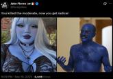 Jake Flores @feraljokes You killed the moderate, now you get radical 9:09 PM - Sep 19, 2025 2,449 Views W