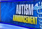 A blank meme template. The meme reads "autism announcement."
