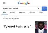 = III t pain full name Google ALL NEWS IMAGES VIDEOS MAPS T-Pain Full name Tylenol Painrelief