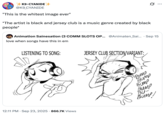 A "quote-tweet":https://knowyourmeme.com/memes/quote-retweets-qrts of the "webcomic":https://knowyourmeme.com/memes/cultures/webcomics of the "Jersey Club Section/Variant" comic from "Twitter / X":https://knowyourmeme.com/memes/sites/twitter-x user @Animaten_Saine.