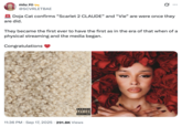 Also on September 17th, X user @SCVRLETBAE tweeted an image of singer "Doja Cat":https://knowyourmeme.com/memes/people/doja-cat, writing, "🚨 Doja Cat confirms “Scarlet 2 CLAUDE” and “Vie” are were once they are did. They became the first ever to have the first as in the era of that when of a physical streaming and the media began. Congratulations ❤️" The post gathered over 6,000 likes and 200,000 views in a week.