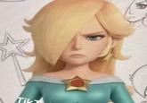 An alleged leak of Rosalina from the Mario Galaxy Movie. Her expression is mad.