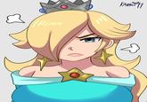 A redraw of angry Rosalina. Art was shared by X user @Karbuitt