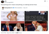 A "quote-tweet":https://knowyourmeme.com/memes/quote-retweets-qrts about "Donald Trump":https://knowyourmeme.com/memes/people/donald-trump and Erika Kirk possibly being romantically involved following the "death of her husband Charlie Kirk":https://knowyourmeme.com/memes/events/charlie-kirk-shooting-at-utah-valley-university.