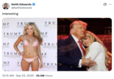 A "tweet":https://knowyourmeme.com/memes/sites/twitter-x about "Donald Trump":https://knowyourmeme.com/memes/people/donald-trump and Erika Kirk possibly being romantically involved following the "death of her husband Charlie Kirk":https://knowyourmeme.com/memes/events/charlie-kirk-shooting-at-utah-valley-university.