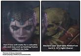 Karl Franz will make for a valuable ally and may end up beating Festus without my help. Thrones of decay cinematic Death playing a fiddle by Arnold Bocklin Declare war and take Altdorf on turn 2. It's right there!