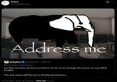 A version of the address me elephant meme. The meme references Gaster from Undertale.