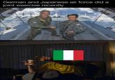 German and Japanese air force did a joint exercise recently