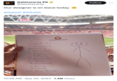 Turkish soccer account @Galatasaray tweeted a written list of their player's names and jersey numbers, gathering over 20,000 likes on a post titled, "Our designer is on leave today. 🙃"