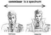 commissar is a spectrum Holt Iverson Ciaphas Cain