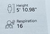 Height 5' 10.98" Respiration 16
