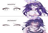 A version of the Waifu vs. Mommy eyes meme. The meme compares two images of Megalodon.