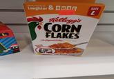 ค Good source of Laughter & SWAG $12.99 Kellogg's CORN FLAKES The Original & Best WHAT'S INSIDE! SWAG CORN FLAKES SINCE 1906 SIZE L DY HO! L HOWD HO ONE BOXER BRIEF