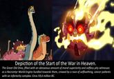 Depiction of the Start of the War in Heaven. The Great Old Ones, filled with an obnoxious amount of moral superiority and selfless pity witnesses as a Necrontyr World Engine hurdled towards them, crewed by a race of selfloathing, cancer patients with an inferiority complex. Circa 59,6 million BC.